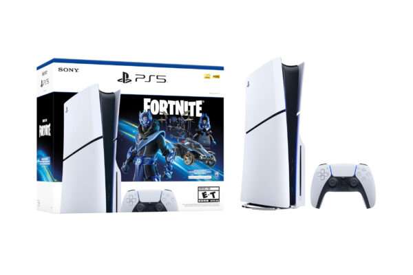 Sony - PlayStation 5 Slim Console - Fortnite Cobalt Star Bundle - White