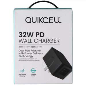 Quickcell Dual Port Wall Charger 32W PD